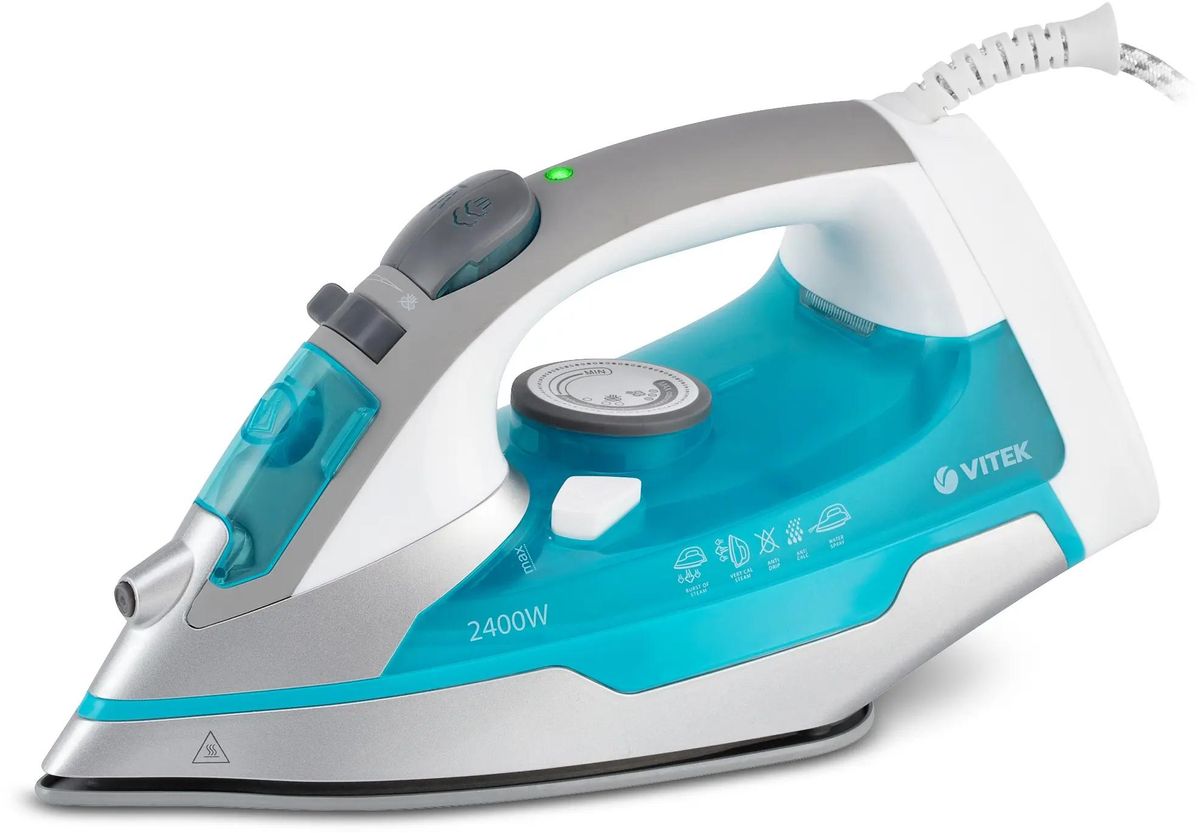 Утюг Vitek VT-1258,  2400Вт,  белый