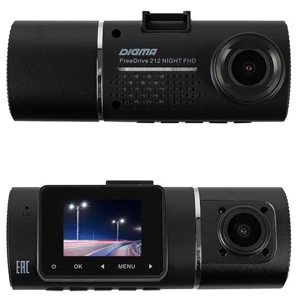Видеорегистратор DIGMA FreeDrive 212 NIGHT FHD,  черный