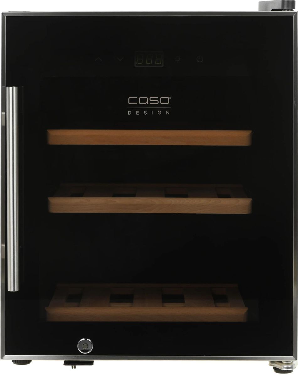 Винный шкаф однокамерный CASO WineSafe 12 вместимость: 12 бутылок, черный