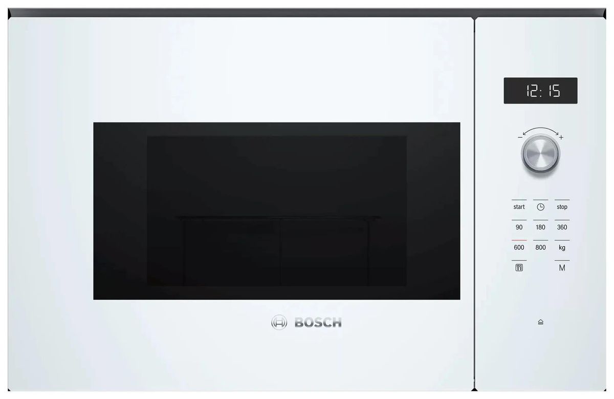 Встраиваемая микроволновая печь Bosch BFL524MW0, 20л, 800Вт, белый