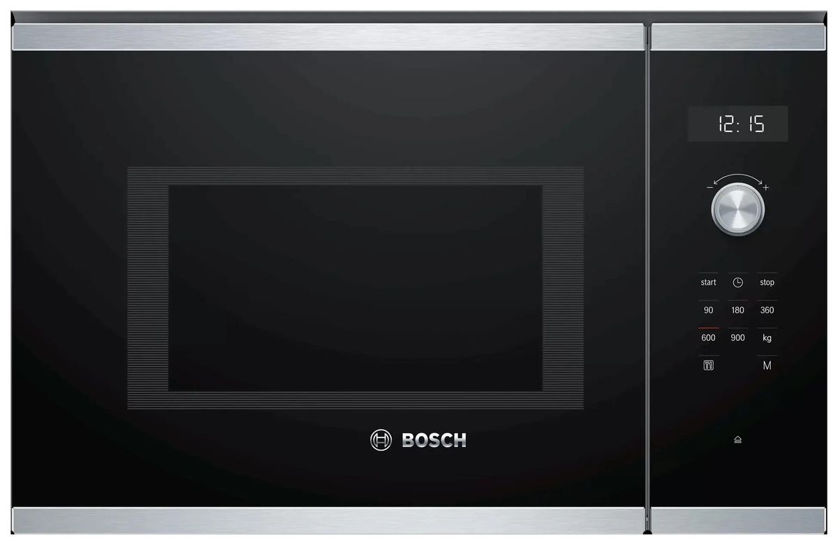 Встраиваемая микроволновая печь Bosch BFL554MS0, 25л, 900Вт, нержавеющая сталь