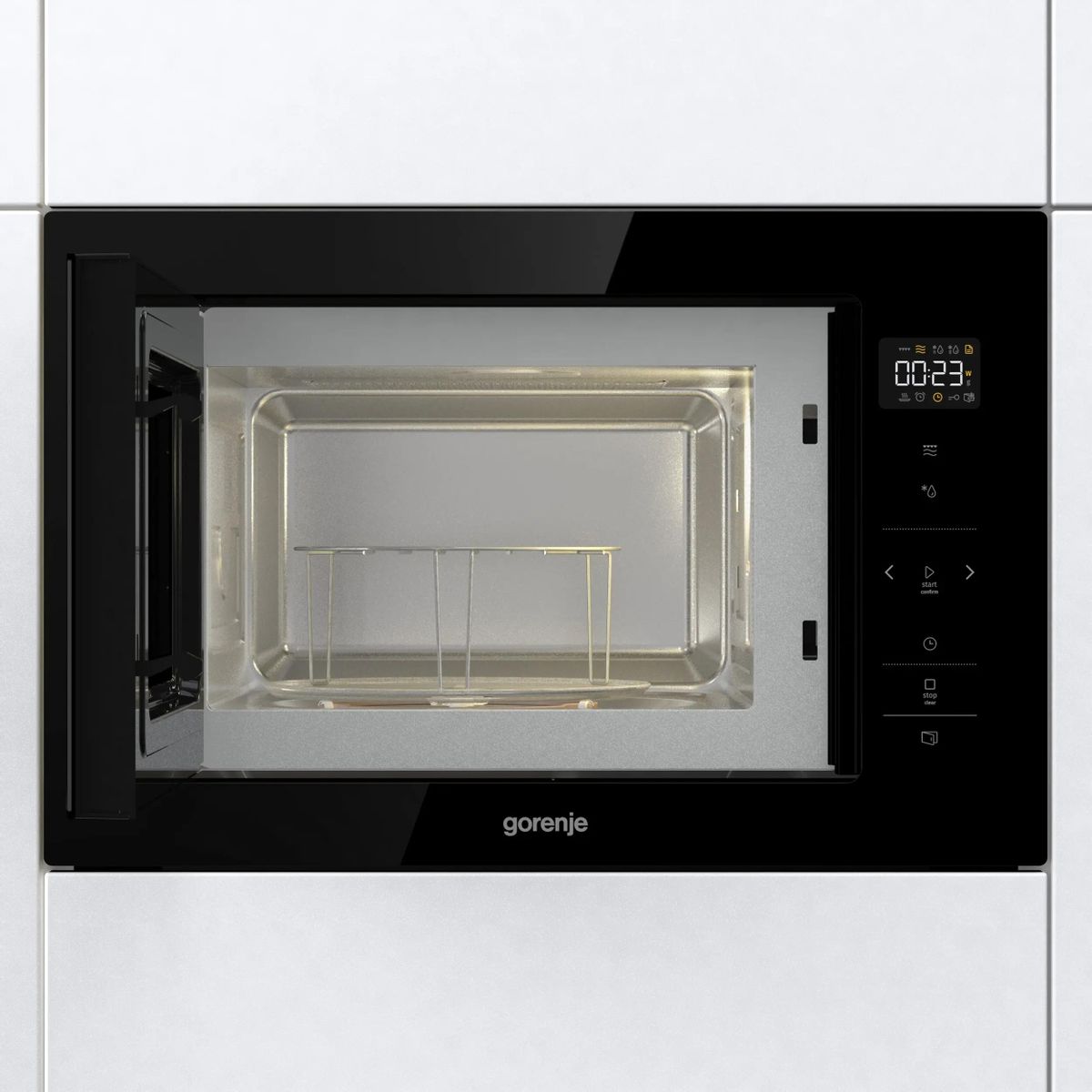 Встраиваемая микроволновая печь Gorenje BM251SG2BG, 25л, 900Вт, черный