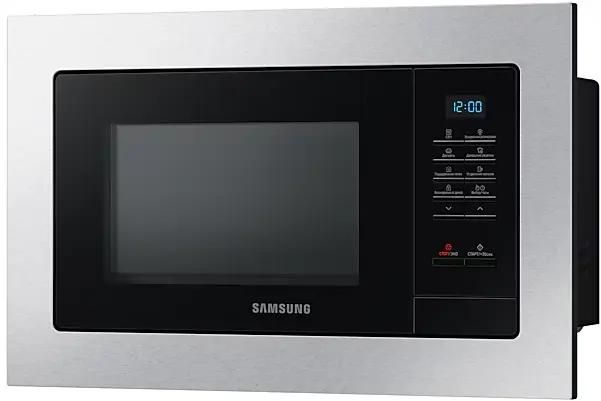 Встраиваемая микроволновая печь Samsung MS23A7013AT/BW, 23л, 1150Вт, черный