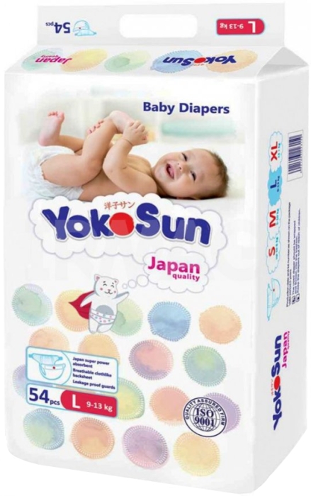 Yokosun Diapers L / 54 pcs