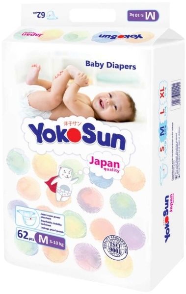 Yokosun Diapers M / 62 pcs