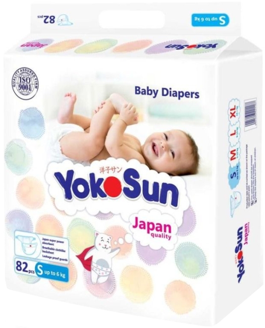 Yokosun Diapers S / 82 pcs